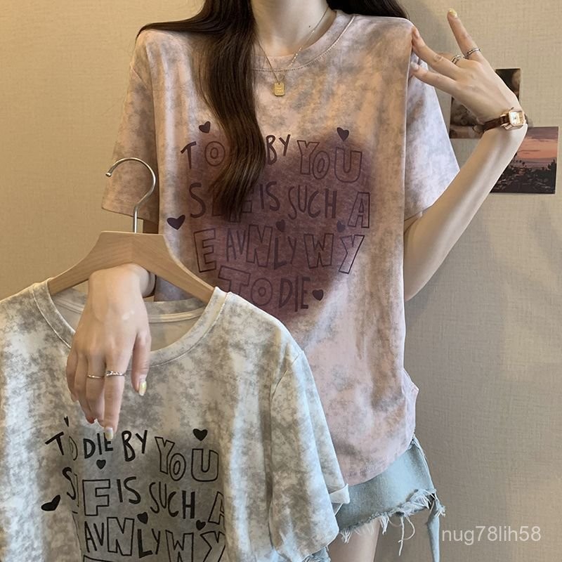 M-4XL台灣現貨 100KG胖MM大碼T恤 寬鬆T恤 夏天短袖女 寬鬆上衣 女生上衣 短袖T恤 T恤女 女上衣 女短袖