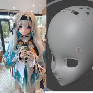 下殺#優選♥cos定製頭殼kigurumi定製kig面具二次未來初音素殼面具精緻