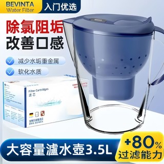 🔥 送濾芯 德國濾水壺 濾水壺 活性炭濾水器 淨水壺 過濾水壺 brita同款 家用飲水壺 淨水器 大容量水壺 過濾壺