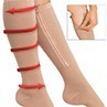 Men's Girl Open Toe Knee High Anti-Fatigue Zip Leg Compressi
