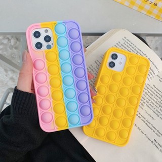 Phone Case Pop It Fidget Push Bubble Antistress For Iphone X