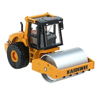免運⁺凱迪威單鋼輪壓路機1：50模擬全閤金工程車模型兒童玩具擺件熱賣