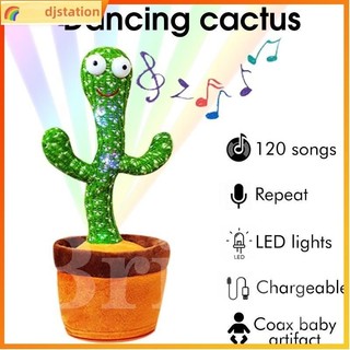 ✅#Dancing cactus toy recording talking rechargable plush toy