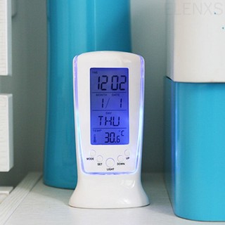 Digital Calendar Clock LCD Time Date Temperature Display LED