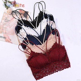 Ladies Lace Flowers Detachable Chest Pad Hem Beautiful Hollo