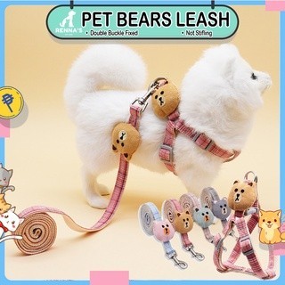 Adjustable Pet Soft Collar Dog Leash Harness Teddy Cute Dog