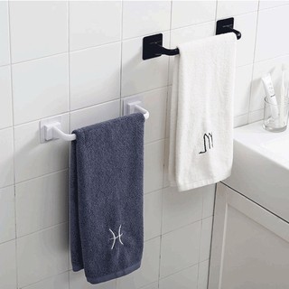 Self Adhesive Towel Rod Bar Wall Bath Towel Hanger Holder Ra