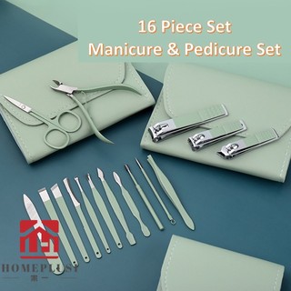 PREMIUM 16pcs Manicure Pedicure Set Nail Clipper