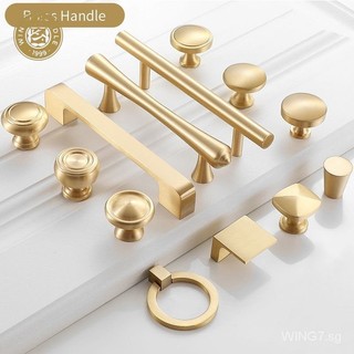 100%Brass Handle Cabinet Handle Modern Drawer Handle Golden
