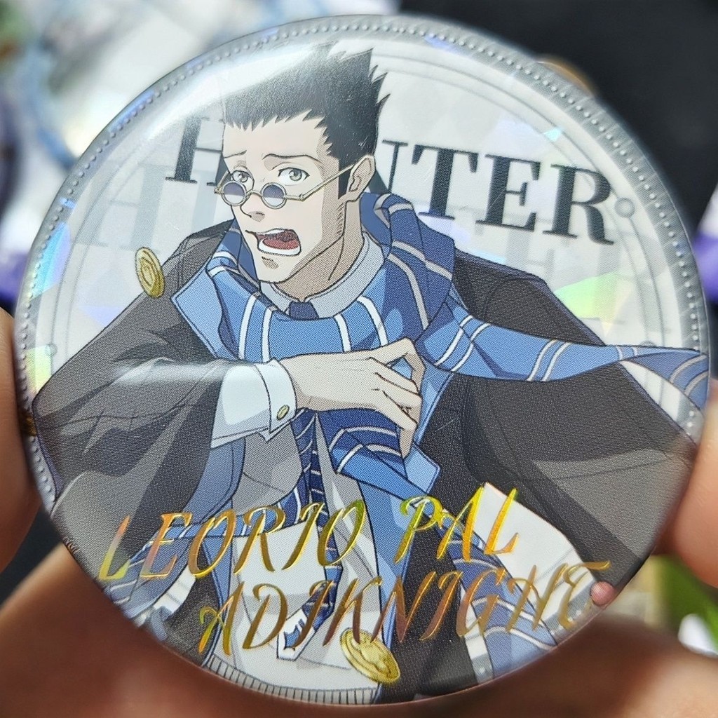 【日谷熱銷】 全職獵人 雷歐力 魔法學院吧唧 雷歐力金簽吧唧