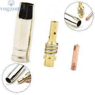 Welding Accessories 15AK CO2 Contact Tip Gas Nozzle 3pcs Set