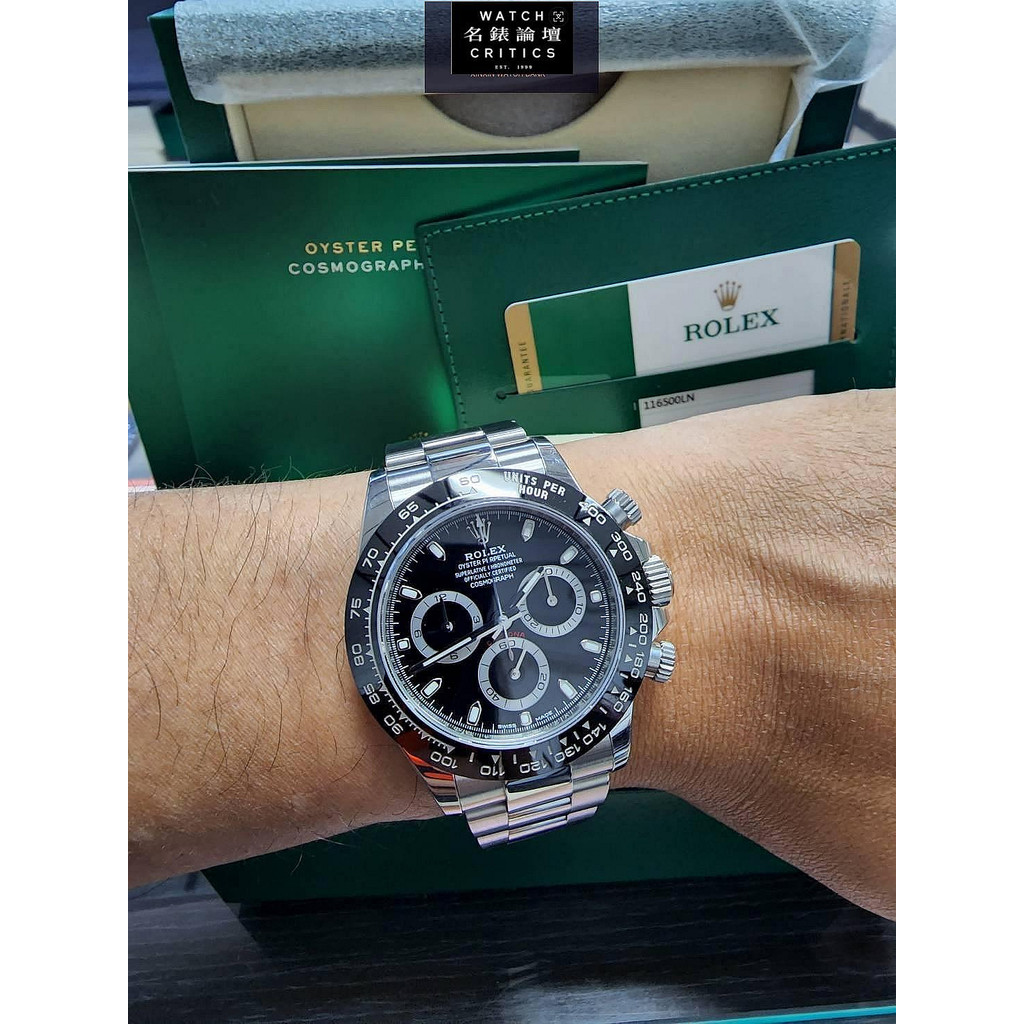 Rolex 勞力士 迪通拿 Daytona 116500LN 黑面 黑迪 40MM 白鋼迪 17年 盒單全