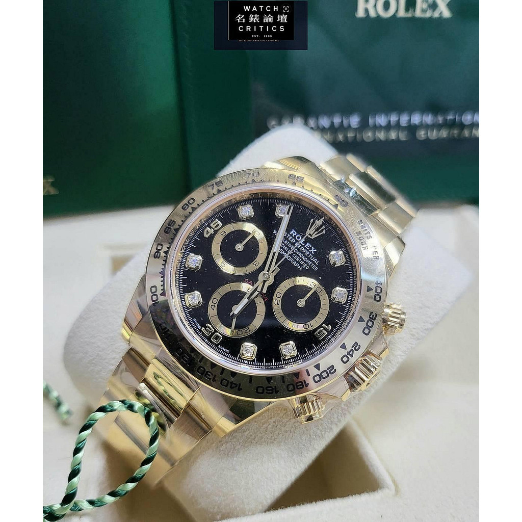 Rolex 勞力士 迪通拿 Daytona 116508G 黑面 鑽石 閃圈 玫瑰金 116515 全新