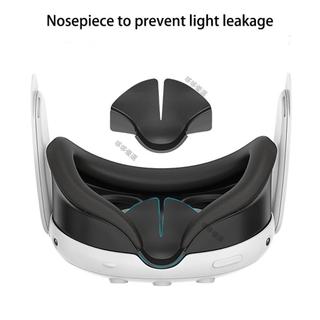 適用於 Meta Quest 3 VR 配件Meta Quest 3 矽膠鼻墊 VR 耳機防汗替換鼻罩可水洗