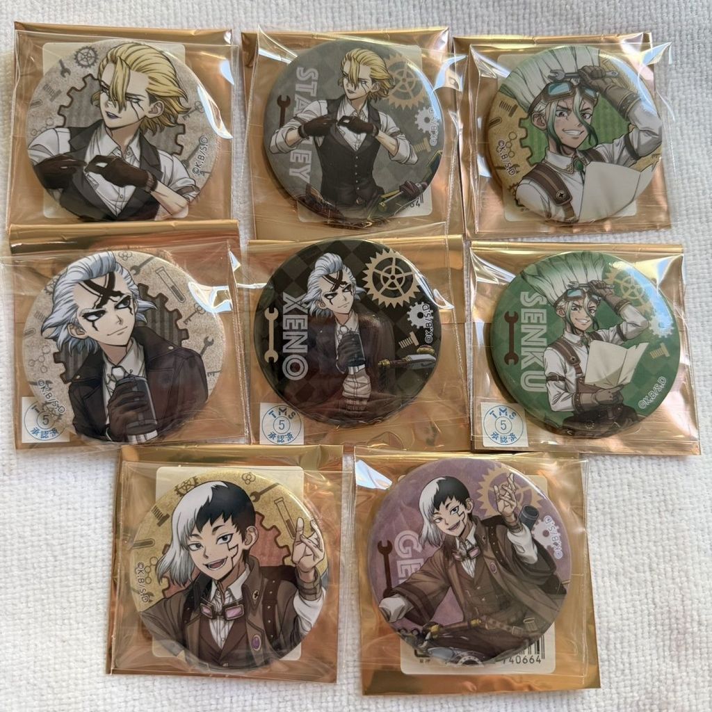 官方熱銷石紀元jf2026場販機車吧唧千空斯坦利傑諾淺霧幻