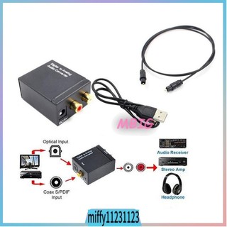 Coaxial Digital Signal Optical Fiber to Analog Audio Convert