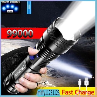 LED Flashlight USB Rechargeable LED Waterproof Torch for Out