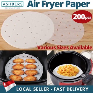 200 PCS Air Fryer Liners, Premium Perforated Parchment Paper