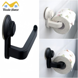 Suction Cup Toilet Paper Roll Holder Bathroom Wall Stick On