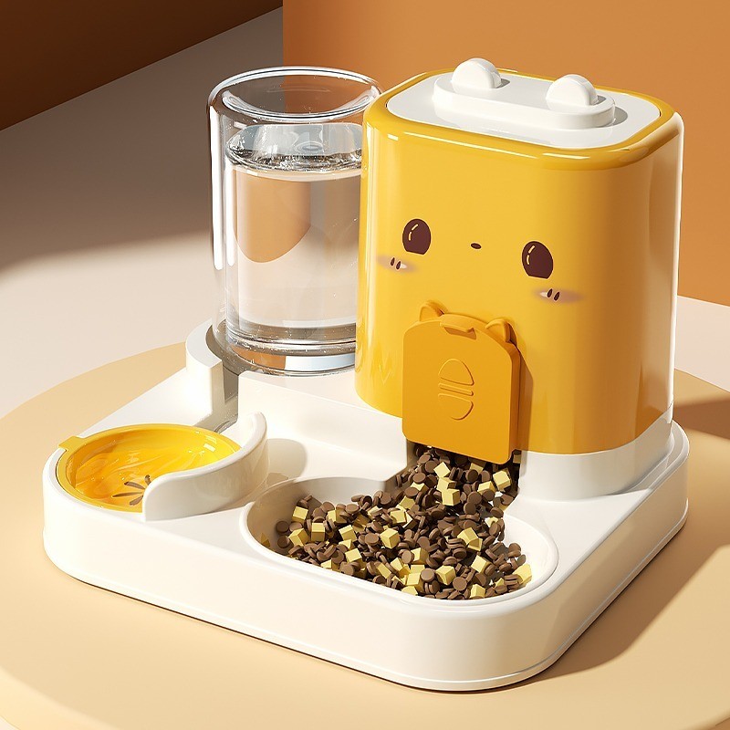 自動餵食器貓碗 飲水機一體 防滑 防打翻 保護頸椎 盆狗 貓碗 狗碗飯盆 食盆 飯碗 水碗 糧碗 喝水碗 貓盆