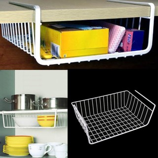 Kitchen Under Shelf Storage Basket Lightweight Metal Organis
