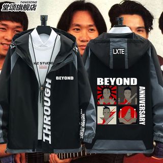 beyond黃家駒同款光輝歲月演唱會紀念衣服連帽夾克男女休閑外套（~/~頌頌）