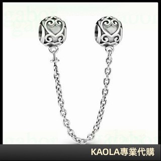 kaola專業代購 Ornate Hearts 安全鏈簡約 個性 輕奢 S925 潘朵 797036