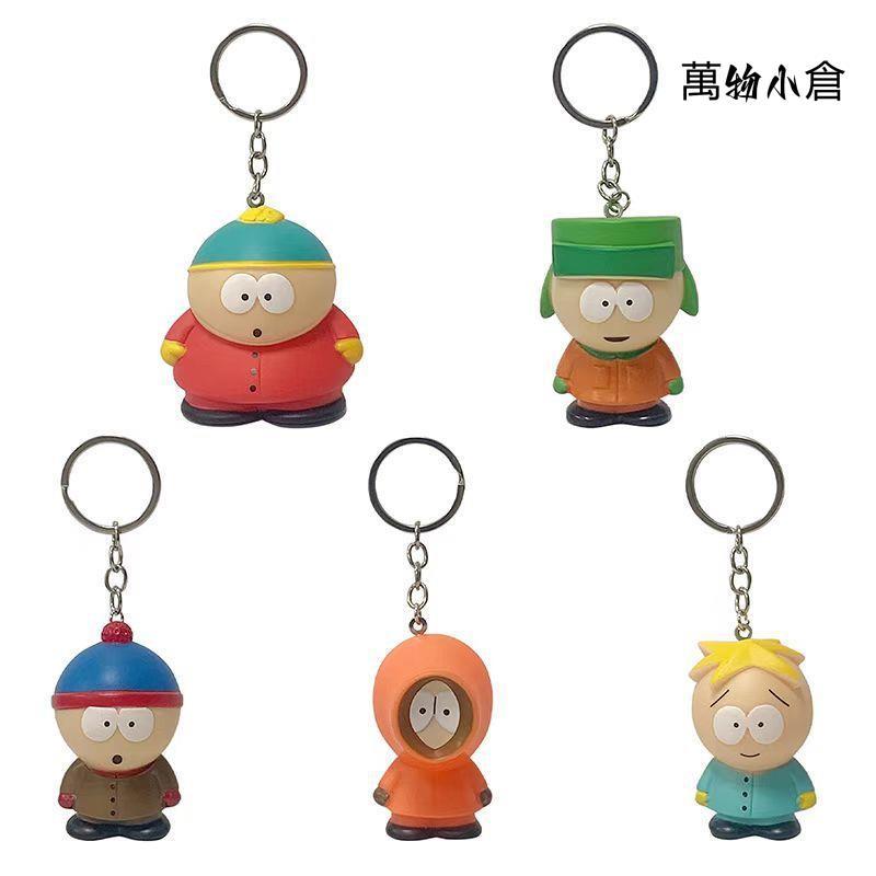 萬物小倉🥬5 件/套 11.5 厘米動漫南方公園鑰匙鏈 Q 版斯坦馬什凱爾布羅弗斯基埃里克西奧多卡特曼肯尼麥考密克 P