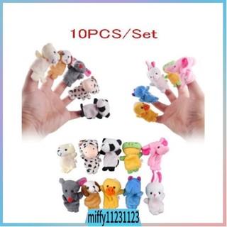 10Pcs Baby Kids Finger Animal Educational Story Toys Puppets