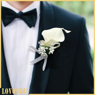 Calla Berry Wedding Corsages and Boutonnieres Bride Groom Fl