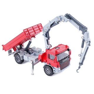 免運⁺凱迪威隨車吊運輸車1/50閤金工程車模型按贊擺件兒童玩具爆款套裝