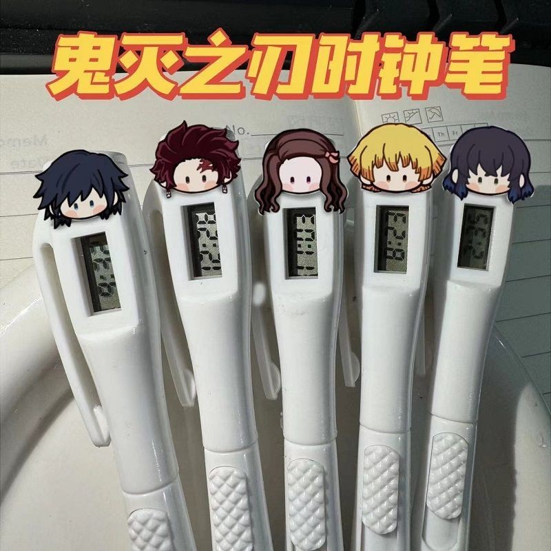 💥鬼滅之刃電子筆善逸炭治郎富岡義勇考試筆按動筆 鬼滅之刃 伊之助 善逸 富岡義勇 彌豆子 炭治郎 義勇衚蝶忍 鬼滅
