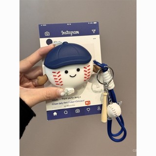 棒球小人 適用三星buds2耳機保護套 可愛卡通 samsung buds3/3pro耳機殻