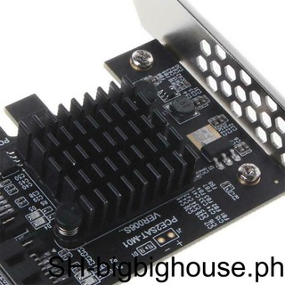 PCI-E to SATA Adapter 6G PCI-E Converter Accessory SATA Card
