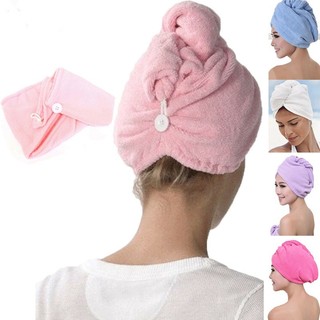 Quick Dry Hair Swimming Towel Absorbent Towel Cap Turban Wra