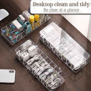 Dustproof Storage Cable Management Box Hub Organizer Box Des