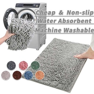 Chenille Mat Bath Mat Anti-slip Bathroom Mat Absorbent Floor