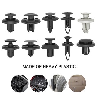 100x Car Plastic Clips Rivet Set Push Fit Door Boot Trim Pan