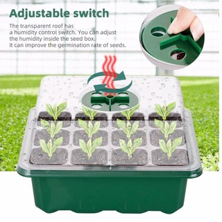 12 Holes Seedling Trays Seed Starter Starter Plant Flower Gr