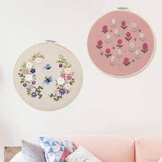 DIY Ribbon Flowers Embroidery Sets Needlework Cross Stitch
