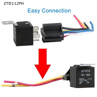 Waterproof Automotive Relay 12V 5Pin 40A Car Relay 12V 5Pin