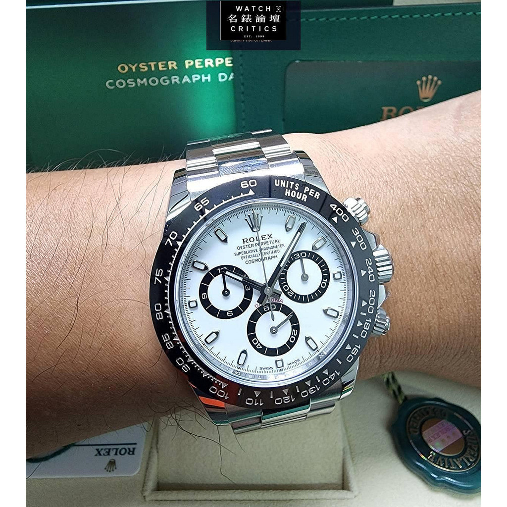Rolex 勞力士 迪通拿 Daytona 116500LN 白面 白熊貓 40MM 白鋼迪 21年 全新