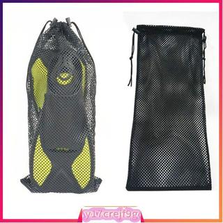 Mesh Pouch Drawstring Bag Nylon Breathable Storage Sack Outd