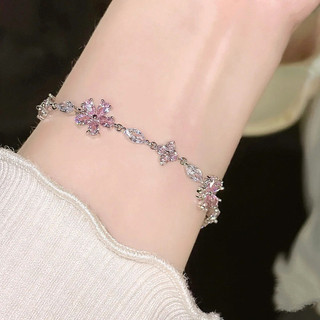 免運🔮水晶手鏈甜美百搭輕奢高級感閨蜜手飾品手鍊情人節禮物 送閨蜜禮物 純銀手鍊 手鏈 手鐲 招財手鏈 生日禮物 學生飾品