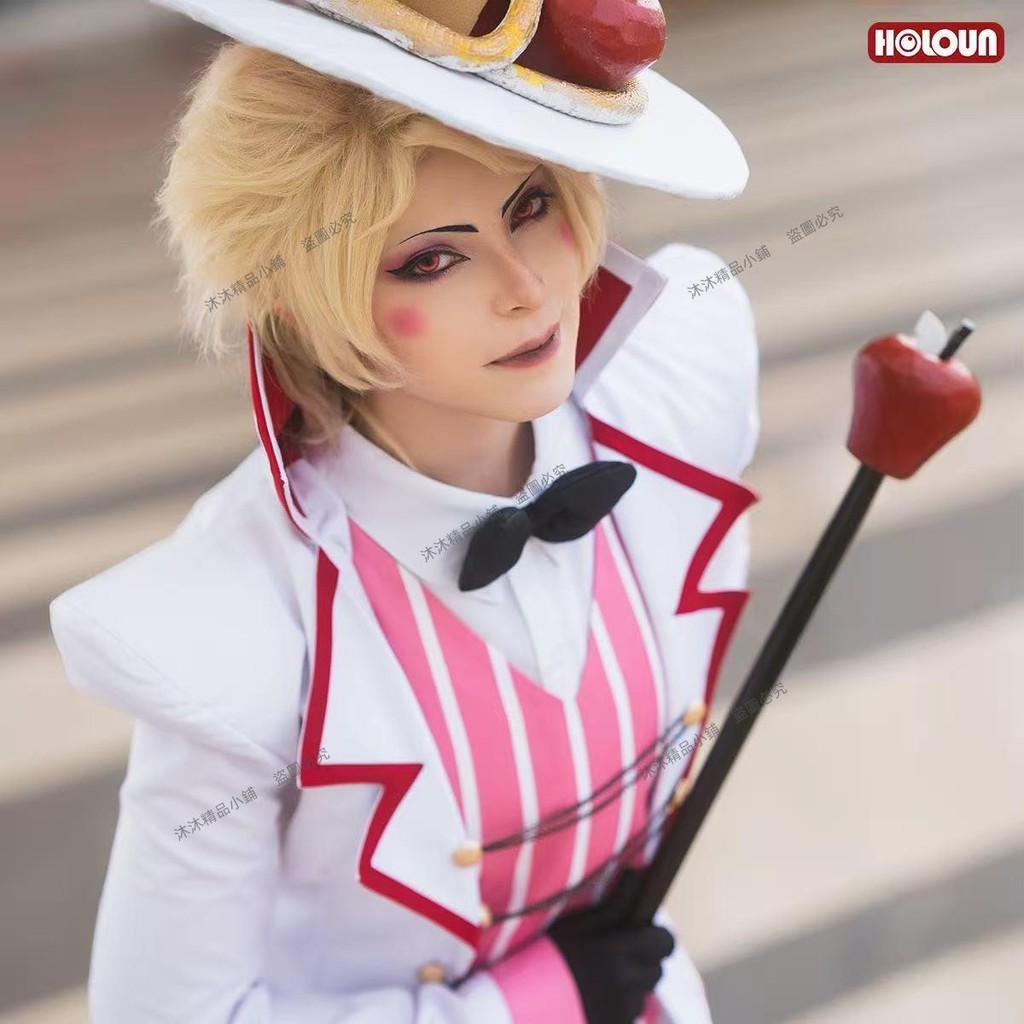特惠🔍 HOLOUNCOSER地獄客棧路西法晨星熾天使蝴蝶結角色扮演服COS服 沐沐