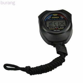 Digital Chronograph Stopwatch LCD Display Waterproof Sports