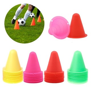 10PCS Colorful Skate Marker Cones Roller Football Soccer Sk