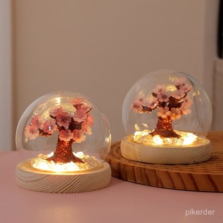 手工DIY櫻花樹桃花小夜燈 創意氛圍燈臥室溫馨裝飾擺件節日禮品