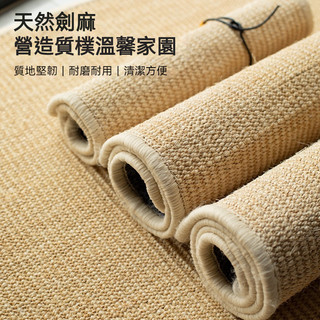 奈斯莫🔥天然真劍麻地毯 客廳地毯 茶幾地墊 家用地毯 榻榻米地毯 日式地毯 茶室地墊 進門防滑墊厚地毯 OHXE