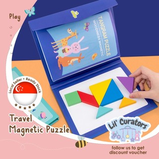 Travel Magnetic Puzzle - Magnetic Pattern Block Book Road Tr